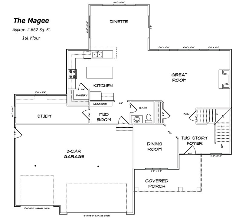 The Magee 1st Floor Plan