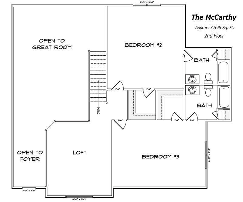The McCarthy 2nd Floor Plan