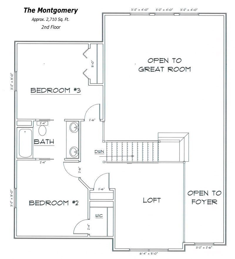 Montgomery Floor Plan Second Floor